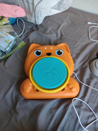 Torno de cerámica infantil naranja