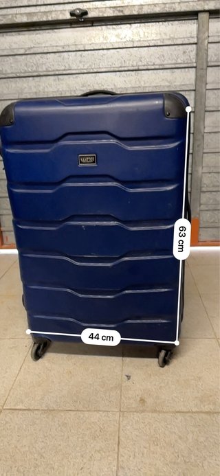 Maleta Hampton Azul Rígida con Ruedas