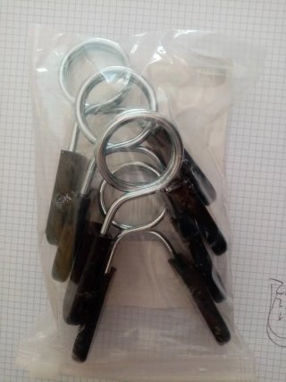 4 Pinzas Mancuernas 2.5 cm