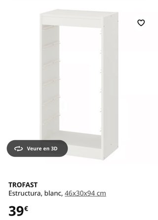 Mueble Almacenaje TROFAST de IKEA Negro y Naranja