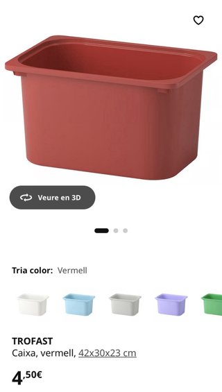 Mueble Almacenaje TROFAST de IKEA Negro y Naranja