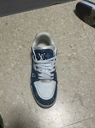 Zapatos Louis Vuitton Azules y Blancos
