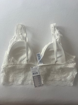 Sujetador Woman Secret Talla XL Blanco Encaje