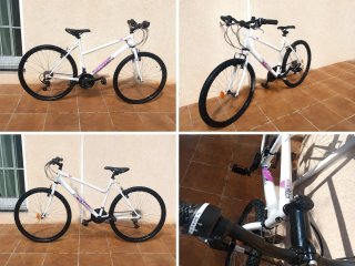 Bicicleta B'Twin Rockrider 26 Blanca
