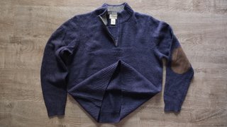 L.L. Bean 100% Shetland Wool  Sweater Size L