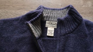L.L. Bean 100% Shetland Wool  Sweater Size L