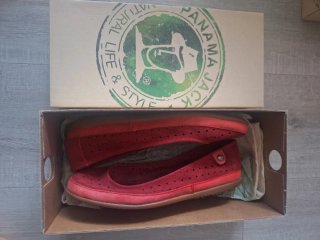 Bailarinas Piel Panama Jack Talla 38 Rojas