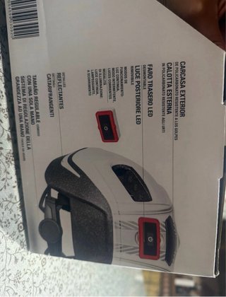 Casco Ciclismo Talla L/XL Blanco sin estrenar