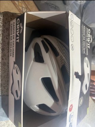 Casco Ciclismo Talla L/XL Blanco sin estrenar