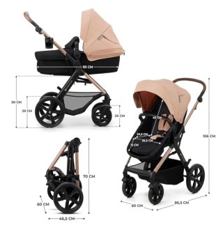 Carrito bebé 3en1 Kinderkraft