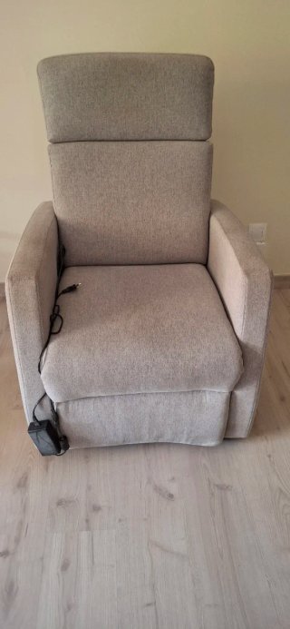 Sillón articulado eléctrico gris