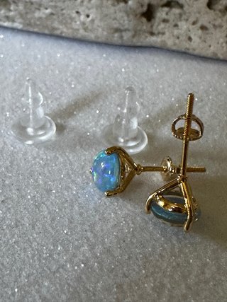 Orecchini Opale Blu e Verdi