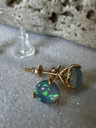 Orecchini Opale Blu e Verdi