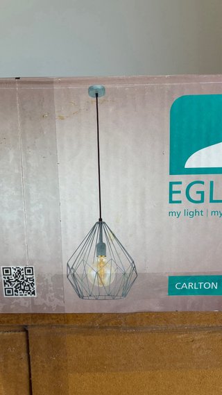 Lámpara de techo Eglo Carlton metal teal
