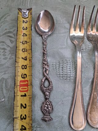 6 forchettine da dolce + cucchiaino