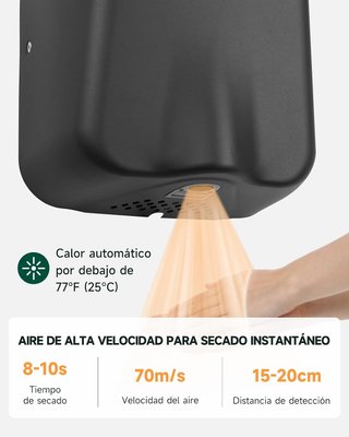 Secador de manos ANYDRY Acero Inoxidable