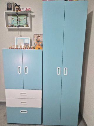Cama tren litera modular + armarios