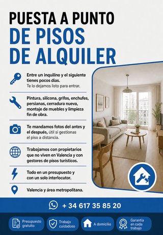 Puesta a punto de pisos de alquiler