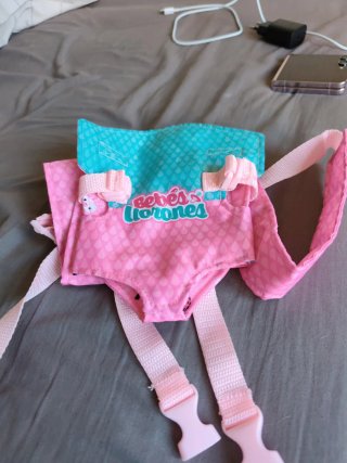 Canguro Bebés Llorones rosa y turquesa
