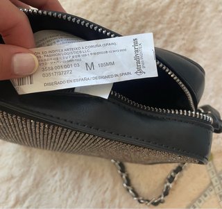 Bolso pequeño negro con brillantes