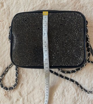 Bolso pequeño negro con brillantes