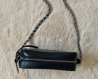 Bolso pequeño negro con brillantes
