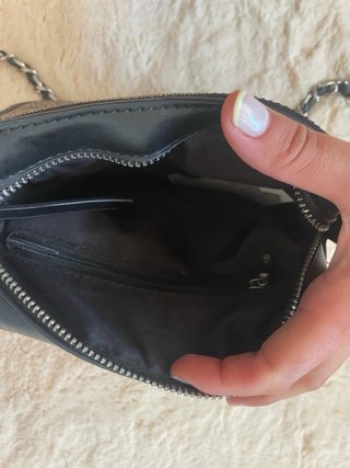 Bolso pequeño negro con brillantes