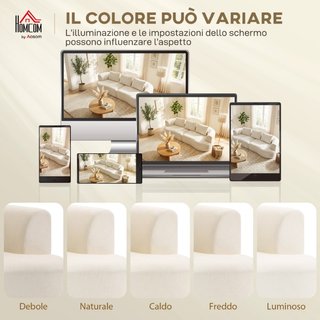 Divano da Salotto 3 Posti Minimal in Ciniglia colo