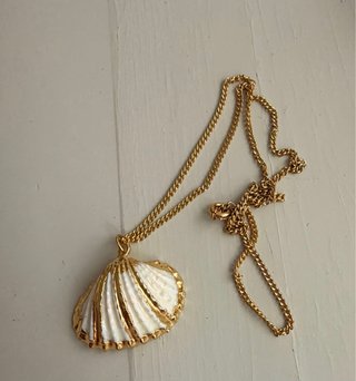 Colgantes con distintas conchas marinas