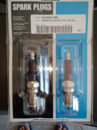 Bujías Harley Davidson 99-17TC, 86-19XL