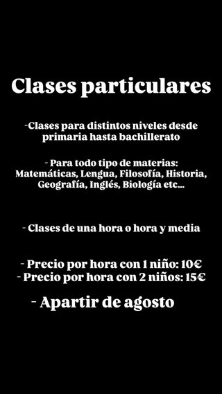 Clases particulares en Parla