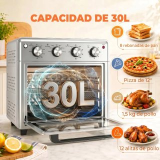 Horno Eléctrico 30L 1600W Freidora
