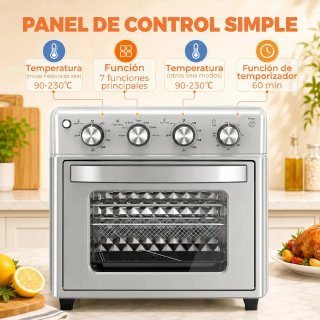 Horno Eléctrico 30L 1600W Freidora