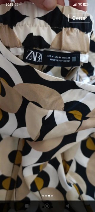 Pantalón ancho Zara estampado
