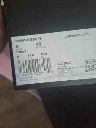 Zapatillas Converse Altas Rosas nuevas