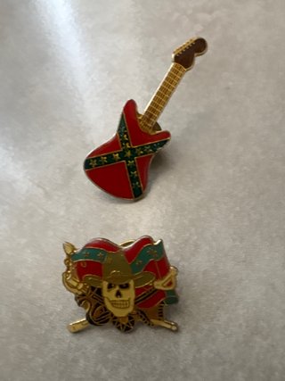 Bandera Confederada, Parche y Pins