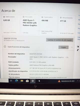 HP EliteBook 845 G7 Ryzen 5 PRO 8GB RAM 512GB SSD