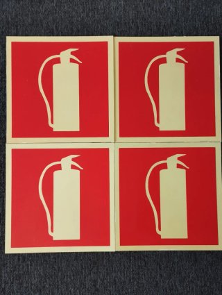 4 Carteles Extintor de Incendios