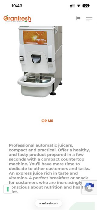 Exprimidor profesional Oranfresh OR M5