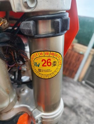 KTM 125 EXC Enduro/Motocross Naranja/Blanca