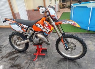 KTM 125 EXC Enduro/Motocross Naranja/Blanca