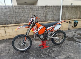 KTM 125 EXC Enduro/Motocross Naranja/Blanca