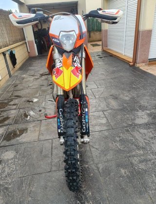 KTM 125 EXC Enduro/Motocross Naranja/Blanca