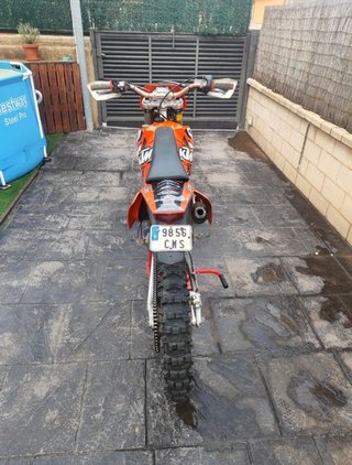 KTM 125 EXC Enduro/Motocross Naranja/Blanca