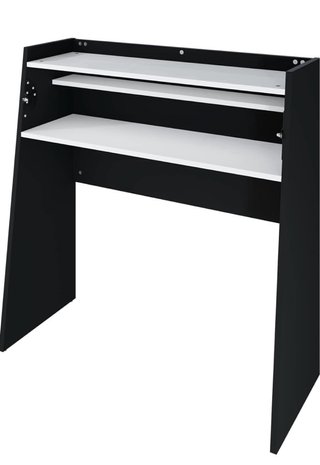 Escritorio Plegable Negro y Blanco