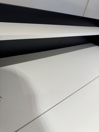 Escritorio Plegable Negro y Blanco
