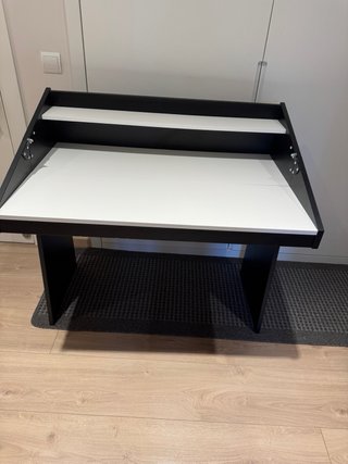 Escritorio Plegable Negro y Blanco