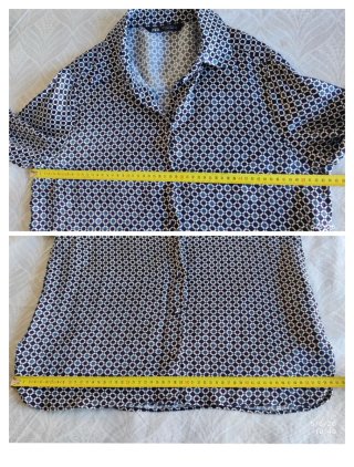 Blusa Zara fluida estampada