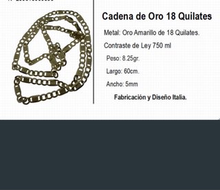 Cadena de oro 18k Figaro