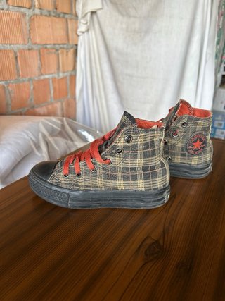 Converse All Star bimba fantasia scozzese